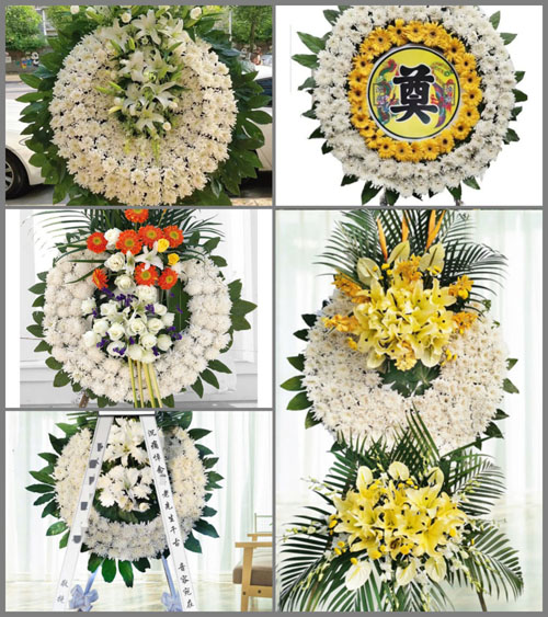 山东青岛黄岛区泊里镇营里村花圈速递